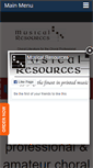 Mobile Screenshot of musical-resources.com